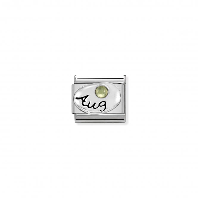NOMINATION ITALY Classic Silver August Peridot Charm