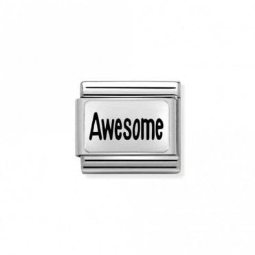 Classic Silver Awesome Charm