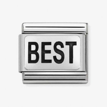 Classic Silver 'BEST' Charm