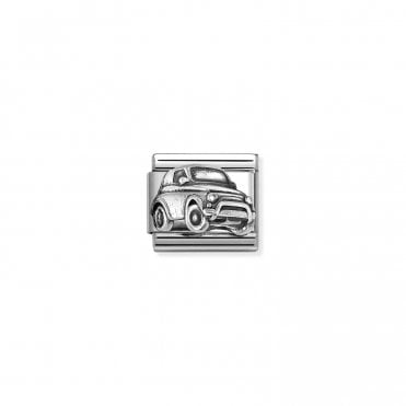 Classic Silver Car Charm