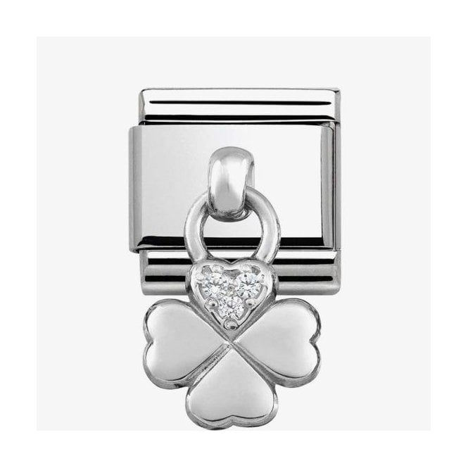 NOMINATION ITALY Classic Silver Clover Pendant Charm