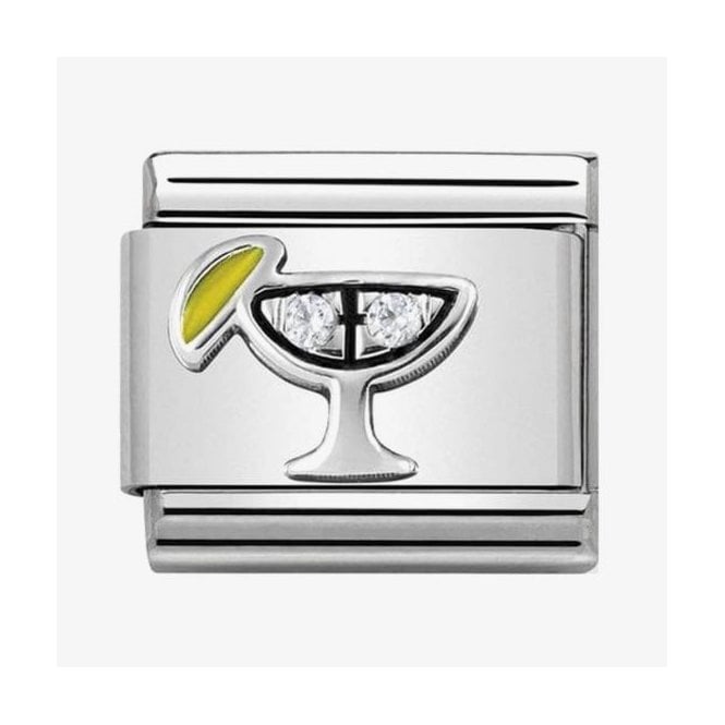 NOMINATION ITALY Classic Silver Cocktail with CZ Charm