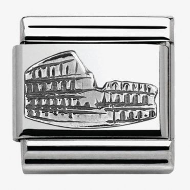 Classic Silver Colosseum Charm