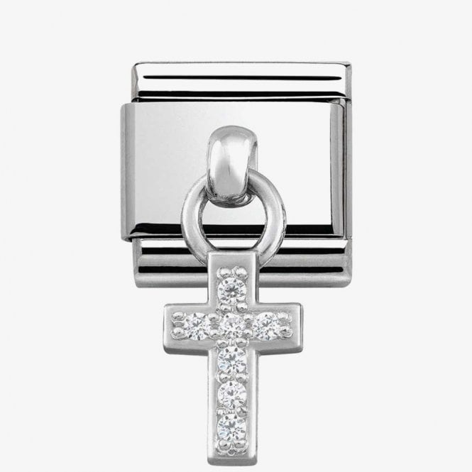 NOMINATION ITALY Classic Silver Cross Pendant Charm