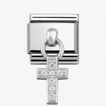 Classic Silver Cross Pendant Charm