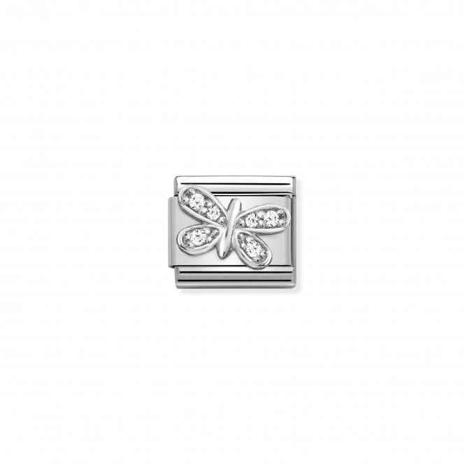 NOMINATION ITALY Classic Silver & CZ Butterfly Charm