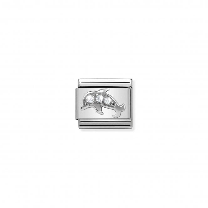 NOMINATION ITALY Classic Silver & CZ Dolphin Charm