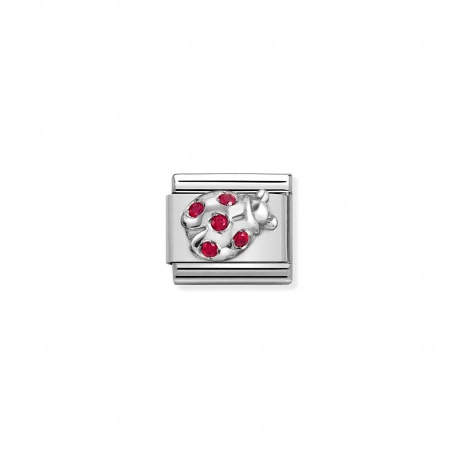 NOMINATION ITALY Classic Silver & CZ Ladybug Charm