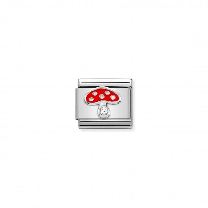 NOMINATION ITALY Classic Silver & CZ Mushroom Charm