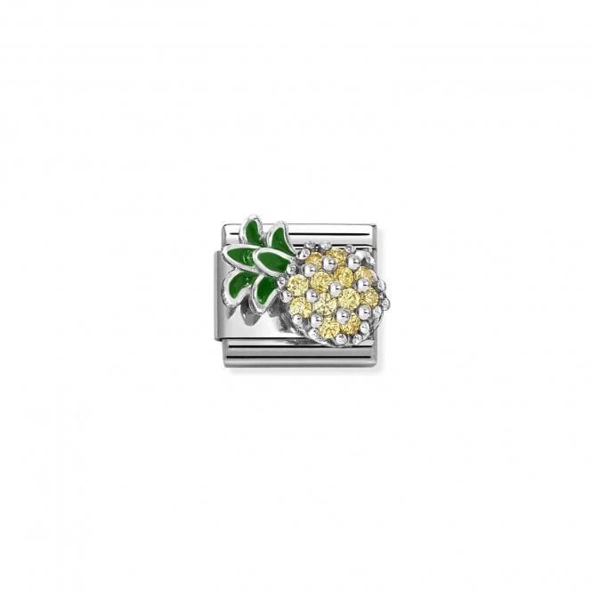 NOMINATION ITALY Classic Silver CZ Pineapple Charm