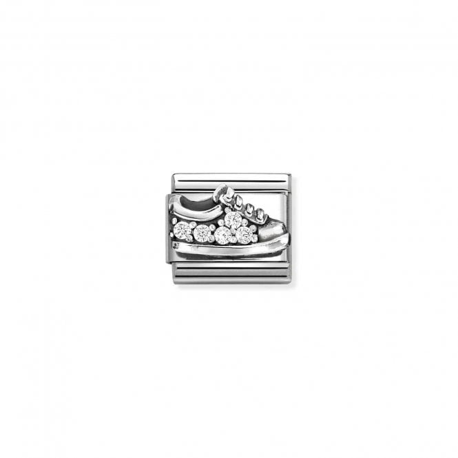 NOMINATION ITALY Classic Silver CZ Trainer Charm