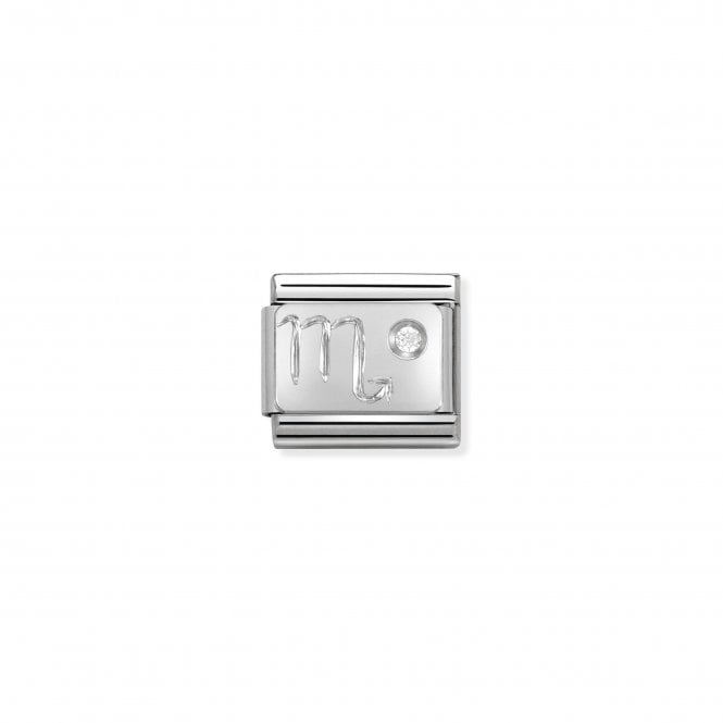 NOMINATION ITALY Classic Silver & CZ Zodiac Scorpio Charm