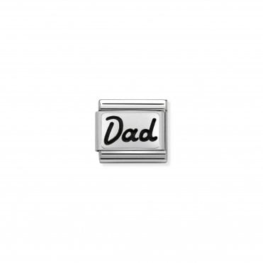 Classic Silver Dad Charm