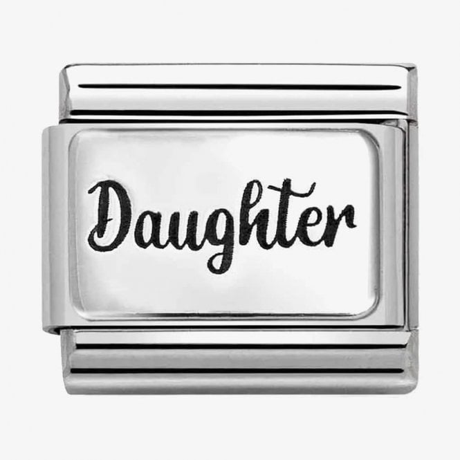 NOMINATION ITALY Classic Silver Daughter Plate Charm