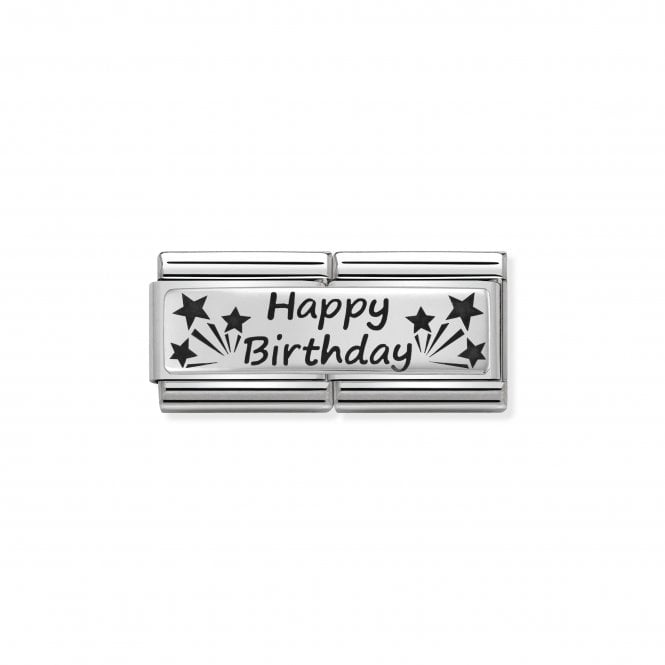 NOMINATION ITALY Classic Silver Double Happy Birthday Charm
