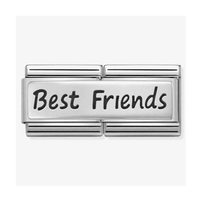 NOMINATION ITALY Classic Silver Double Link Best Friends Charm
