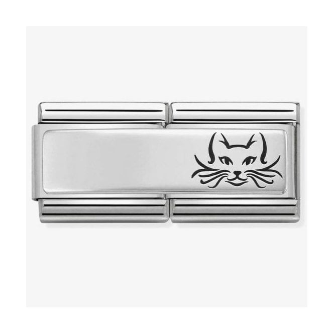 NOMINATION ITALY Classic Silver Double Link Cat Charm