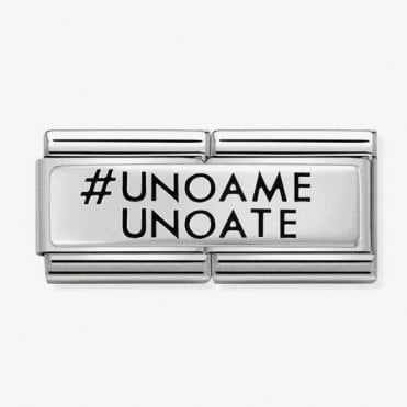 Classic Silver Double Link UNOAME UNOATE Charm