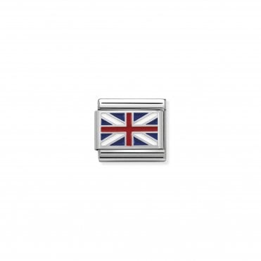 Classic Silver & Enamel Great Britain Charm