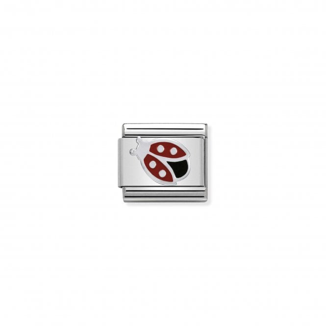 NOMINATION ITALY Classic Silver & Enamel Ladybug Charm