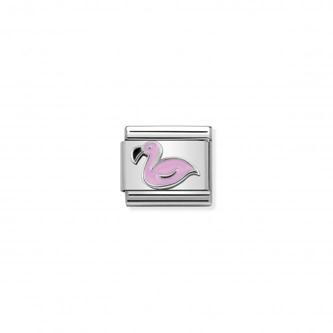 NOMINATION ITALY Classic Silver & Enamel Pink Flamingo Charm