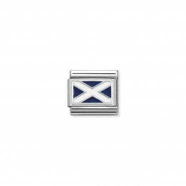 Classic Silver & Enamel Scotland Charm