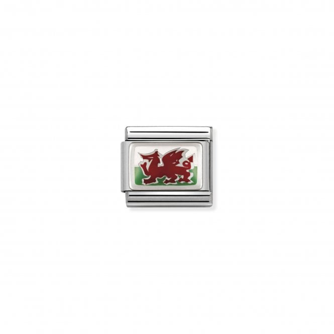NOMINATION ITALY Classic Silver & Enamel Wales Charm