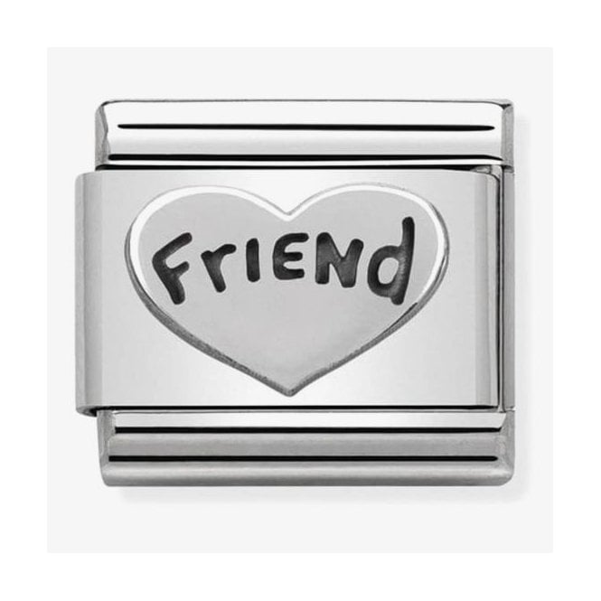 NOMINATION ITALY Classic Silver Friend Heart Charm