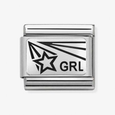 Classic Silver Girl Power Charm