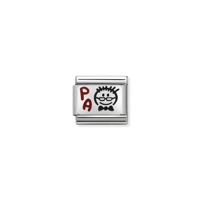 NOMINATION ITALY Classic Silver Grandpa Face Charm