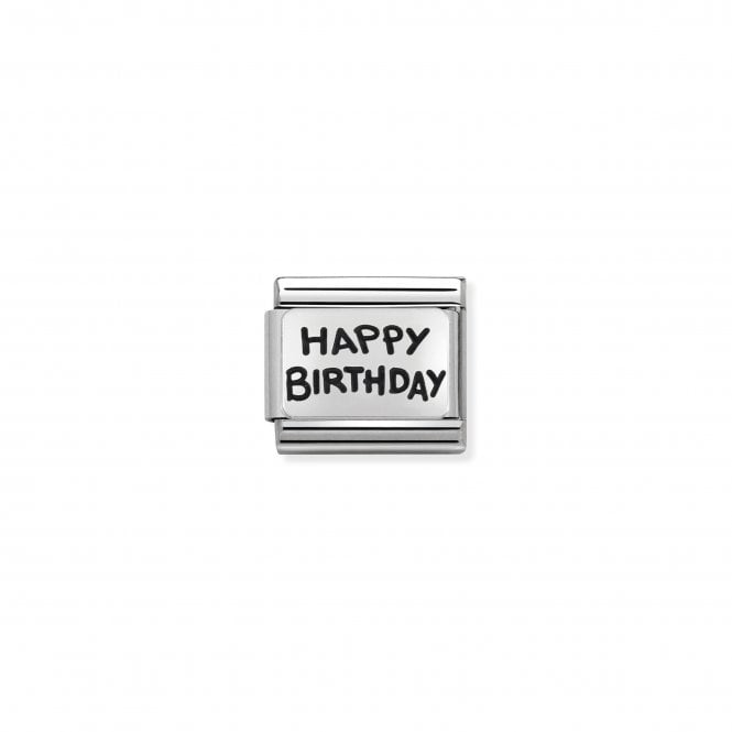 NOMINATION ITALY Classic Silver Happy Birthday Charm
