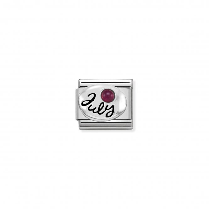 NOMINATION ITALY Classic Silver July Ruby Charm