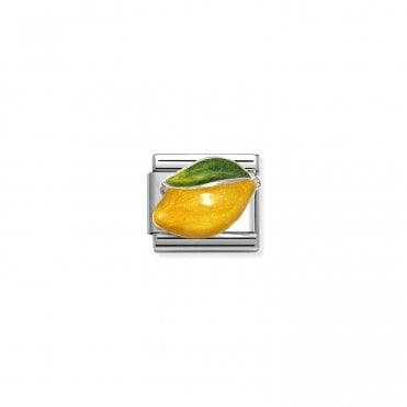 Classic Silver Lemon Charm