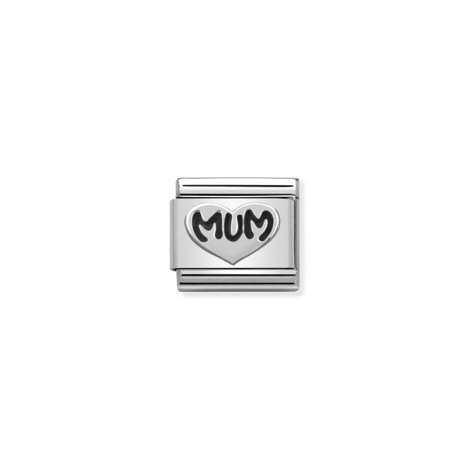 NOMINATION ITALY Classic Silver Mum Heart Charm