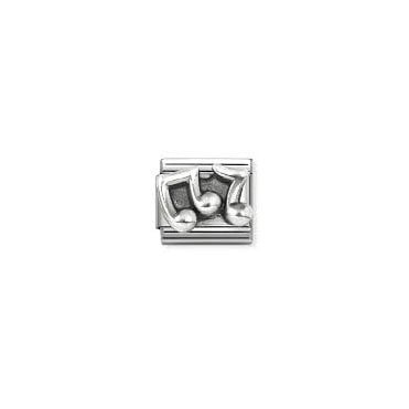 Classic Silver Music Notes Charm