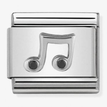 Classic Silver Musical Note Charm