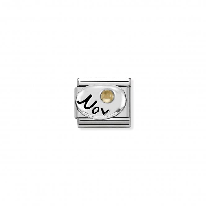 NOMINATION ITALY Classic Silver November Citrine Charm