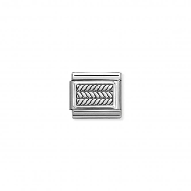 NOMINATION ITALY Classic Silver Oxidised Chains Plate Charm