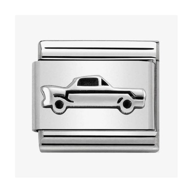 NOMINATION ITALY Classic Silver Oxidised Vintage Car Charm