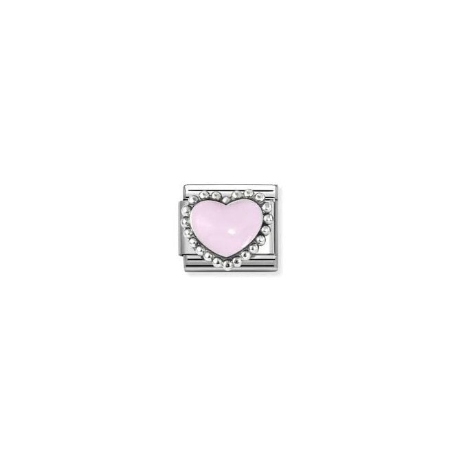NOMINATION ITALY Classic Silver Pastel Pink Heart Charm