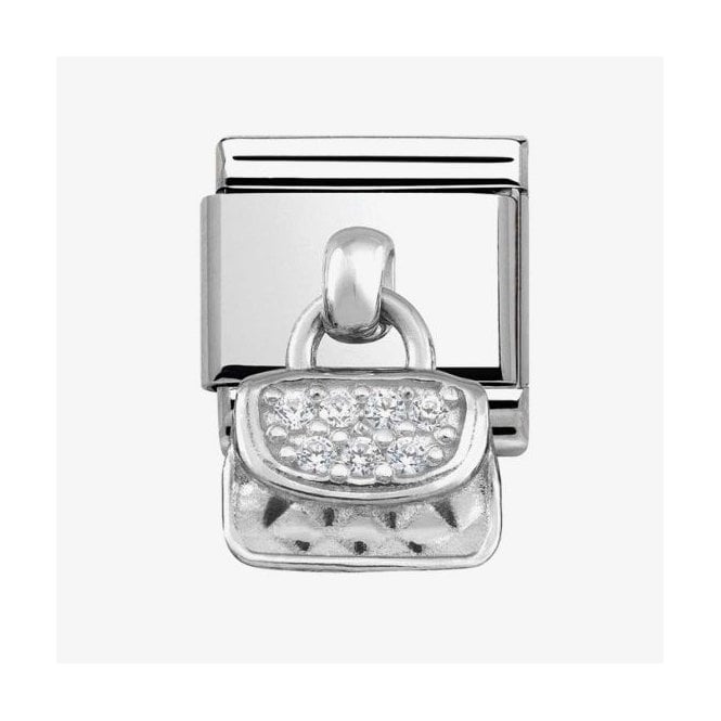 NOMINATION ITALY Classic Silver Pendant Handbag Charm