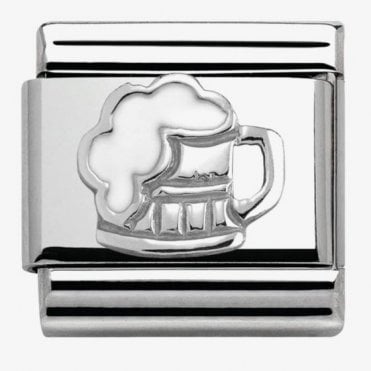 Classic Silver Pint of Beer Charm