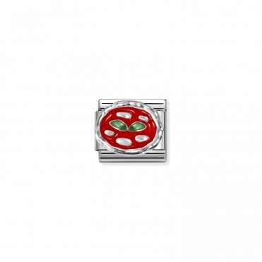 Classic Silver Pizza Charm