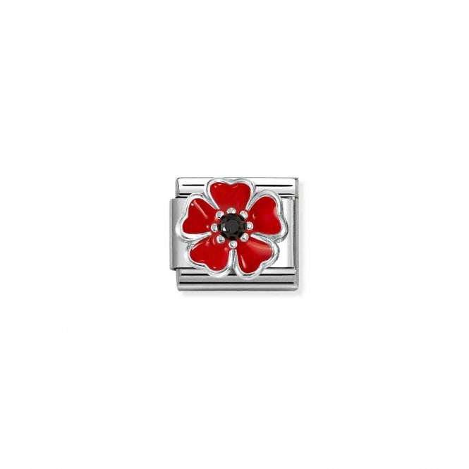 NOMINATION ITALY Classic Silver Poppy Charm