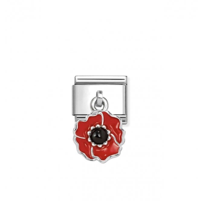 NOMINATION ITALY Classic Silver Poppy Drop Charm