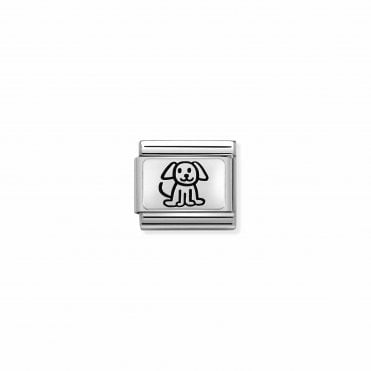 Classic Silver Puppy Charm