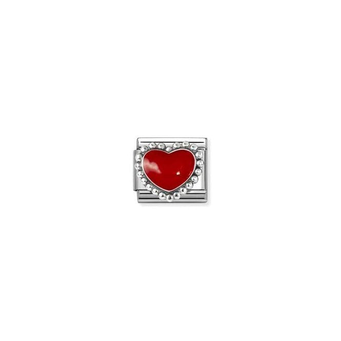 NOMINATION ITALY Classic Silver Red Heart Charm