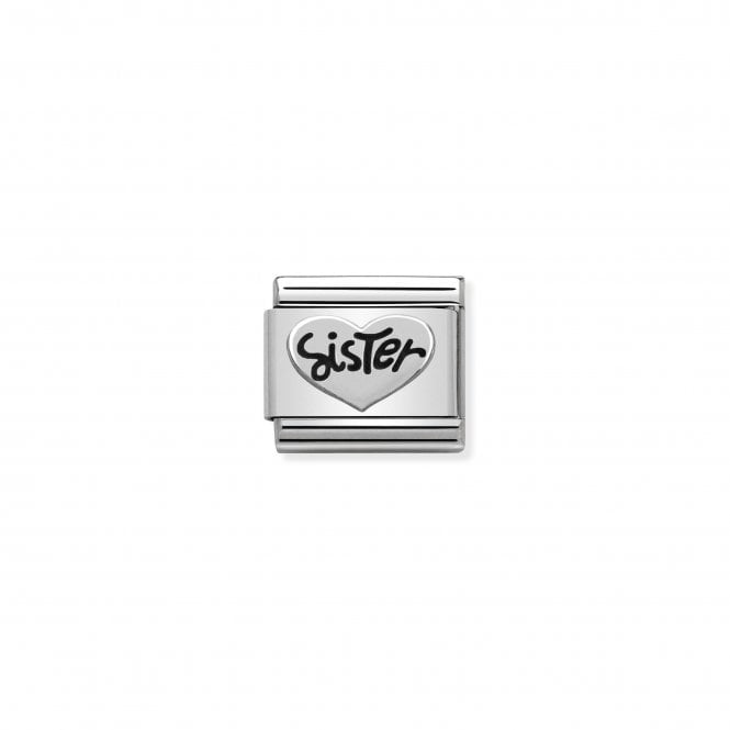 NOMINATION ITALY Classic Silver Sister Heart Charm
