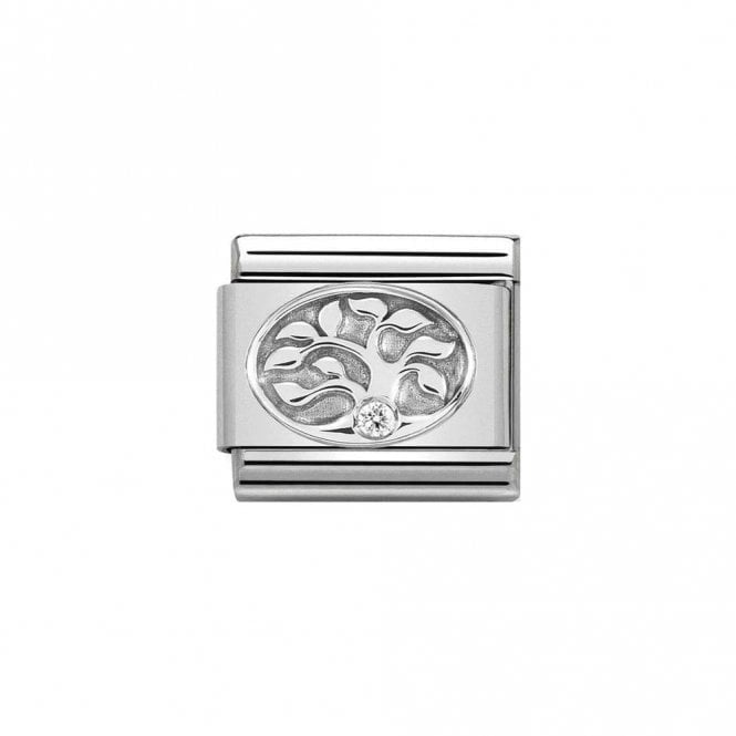 NOMINATION ITALY Classic Silver Tree of Life with CZ Charrm