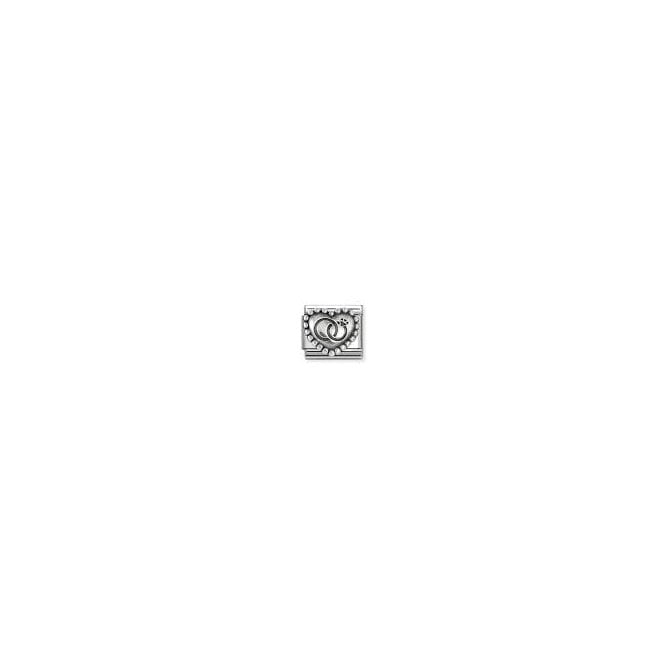NOMINATION ITALY Classic Silver Wedding Rings Heart Charm